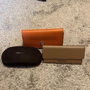 Tory Burch, Tom Ford, Burberry eyeglass cases
